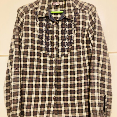Attrattivo cotton shirt checkered small size like new