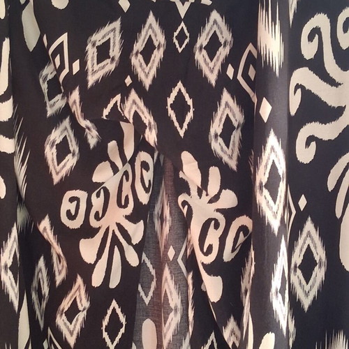 Desiree set with palazzo pants and long tunic like new, black and white