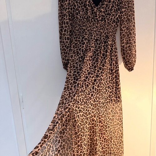 Maxi summer dress animal print Stradivarius like new, size S
