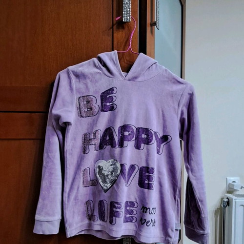 Alouette kids' sweatshirt like new, purple, size 12, 80% cotton