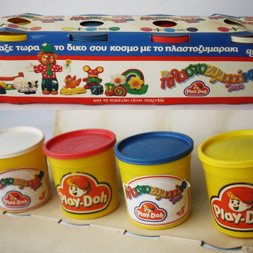 Vintage 80's Play Doh modeling clay set El Greco Kenner