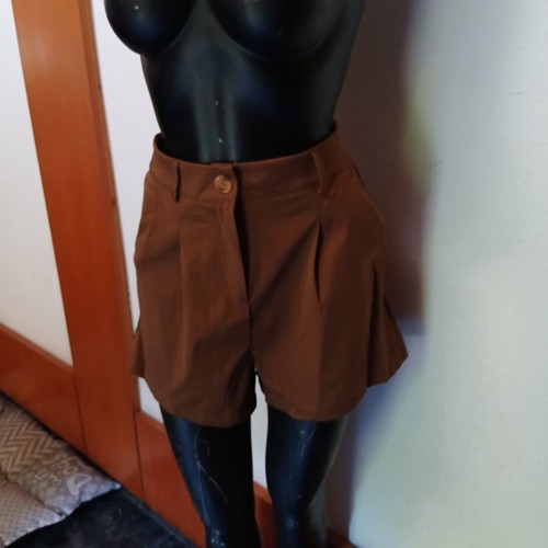 Women's shorts new, brown, size S
