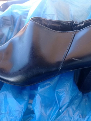 La Redoute Collections leather ankle boots used, black, size 39