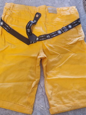 Yellow children's bermuda shorts new