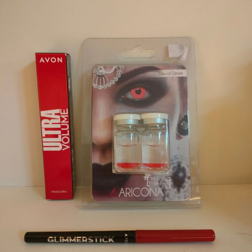 Makeup products and gift red annual contact lenses new