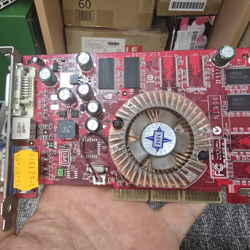 MSI GeForce FX5700 128MB graphics card used, ideal for Win 98