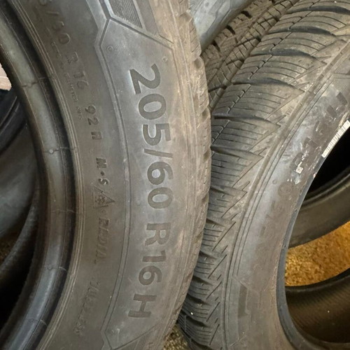 Barum Polaris 5 winter tires used, set of 4, 205/60/16