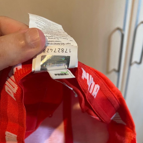 Puma x Ferrari collectible hat like new, red