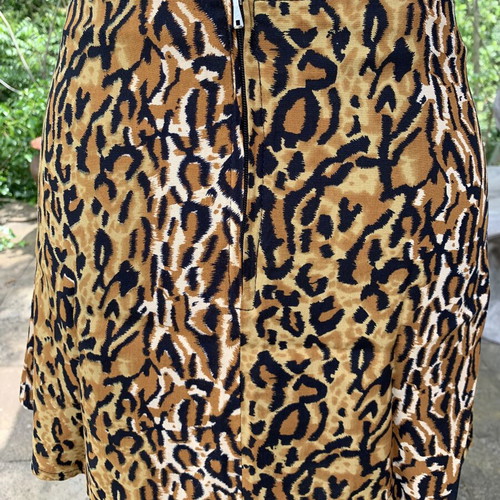 Animal print skirt new, viscose, size S-M