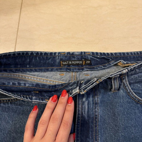 Salt & Pepper Jeans skirt like new, blue, size L