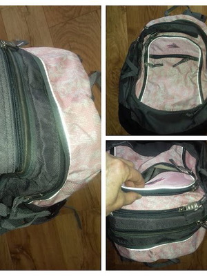 High Sierra hiking backpack used, school backpack for gymnasium and lyceum