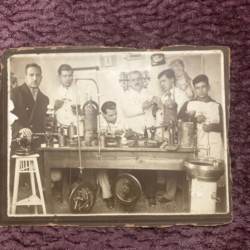Old dental technician workshop photo 1931 used