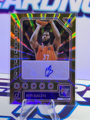 Donruss Euroleague 2024 S.Olejeye Valencia Signature Series χρυσό laser αυτόγραφο