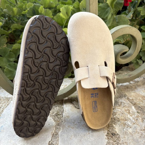 Birkenstock Boston BS Sand unisex slippers, beige