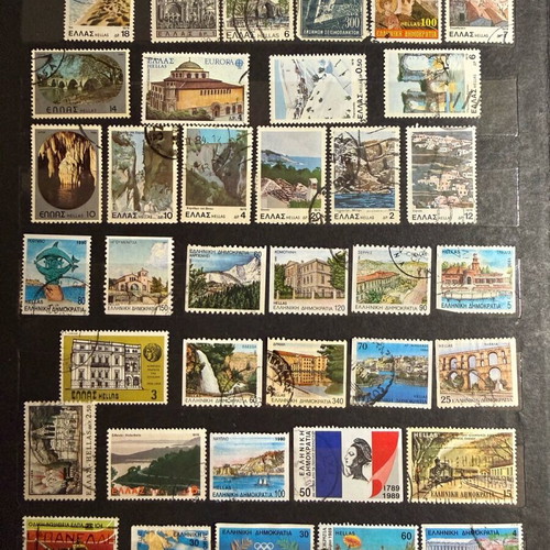 Greek stamp collection like new, 279 pieces