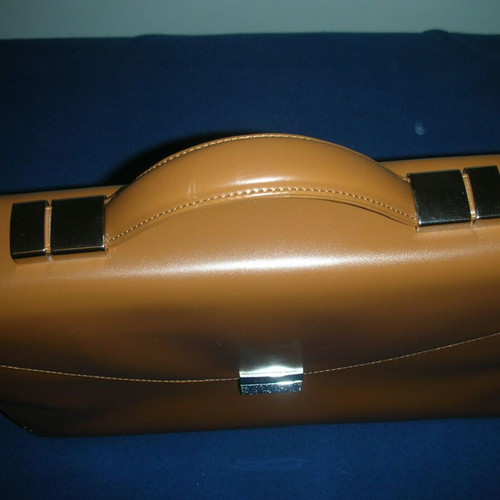 Lloyd leather professional laptop bag like new, beige and brown