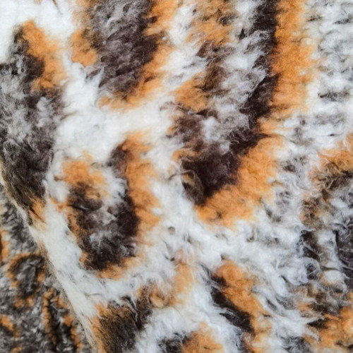 Furry tiger and jaguar bed covers and pillowcases set used
