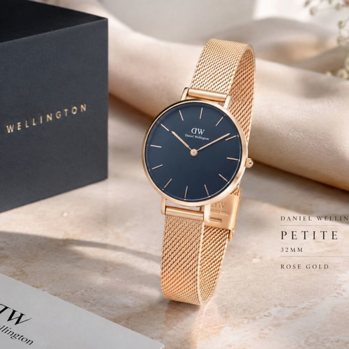 Daniel Wellington Classic Petite Watch with Rose Gold Metal Bracelet