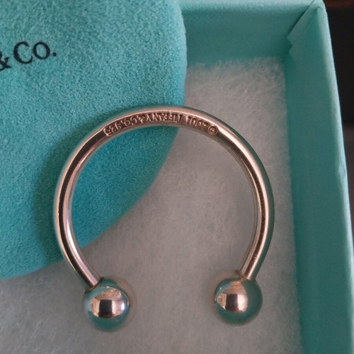 Tiffany & Co 925 Sterling Silver Keychain new with inscription