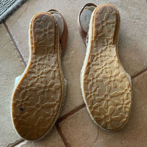 Tamaris espadrilles like new, size 40, white and brown