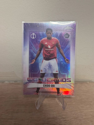 Chido Obi RC Manchester United Wonderkids Topps Chrome 2025 new