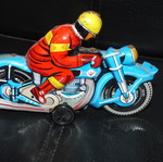 Vintage China MS-376 Motorcycle wind up τσίγκινο παιχνίδι μεταχειρισμένο
