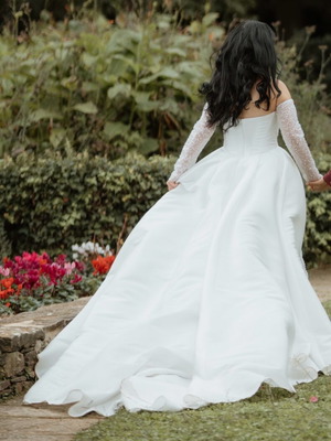 Primalicia wedding dress like new, two pieces, white
