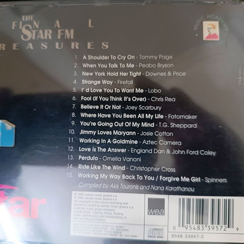 The Final Star Fm Treasures CD like new, pop collection