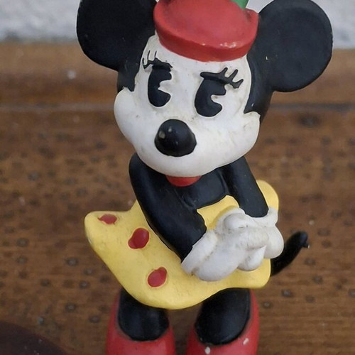 Mickey & Minnie Mouse vintage 80s figure set used, PVC
