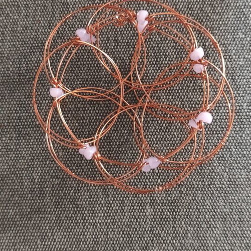 3D Wire Mandala bracelet made to order