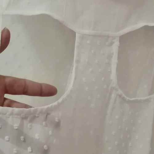 White transparent shirt like new, size S