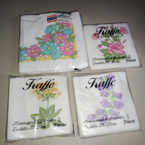 Napkins new 16 pcs 80s decade for collection