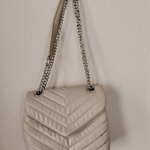 Parfois shoulder bag like new, beige nude with chain strap