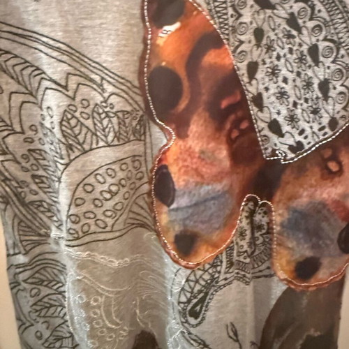 Desigual long blouse like new, gray, sizes XS and S
