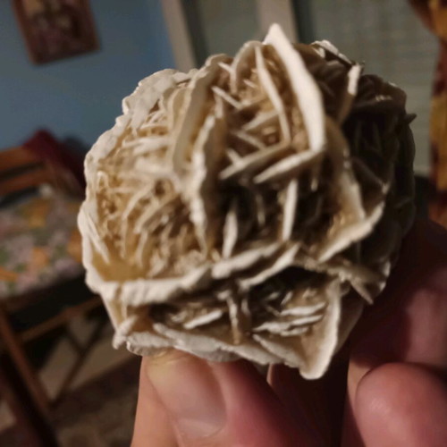 Desert rose natural spherical rock used