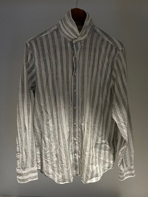 South Blue Medium shirt like new, white/khaki