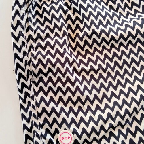 PCP Clothing men's swim shorts size L like new, black and white