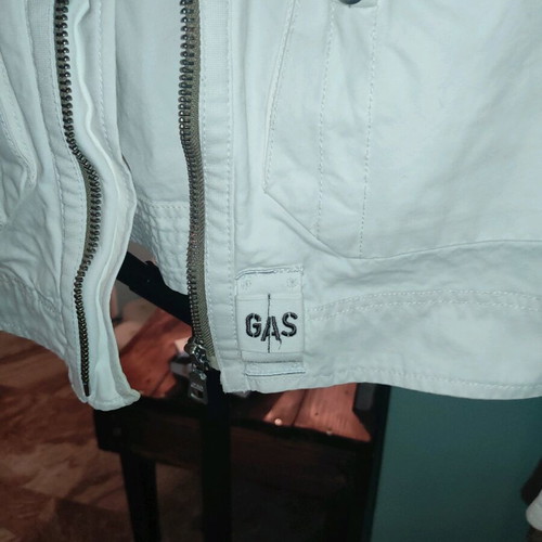 Gas men's jacket white like new, size M