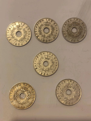 20 Lepta Kingdom of Greece coins used, pack 54' 64' 66' 69'
