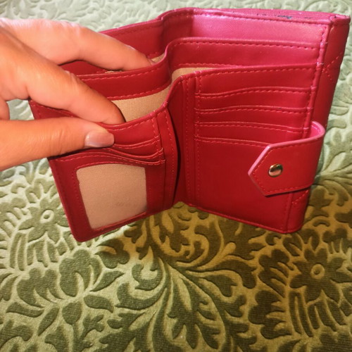 Kem wine red wallet