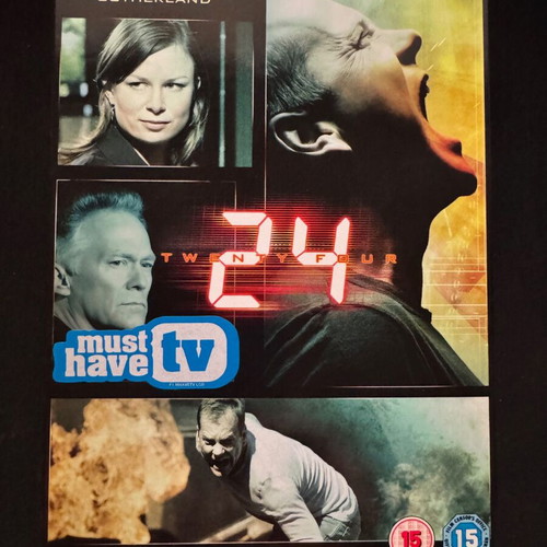 24 DVD like new, seasons 1-6 action, drama, thriller