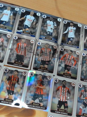 Topps Merlin Premier League Heritage Football Cards pack of 15 near mint