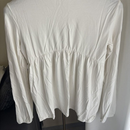 Benetton white basic blouse size S like new