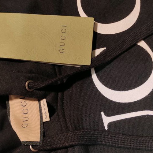 Gucci Interlocking G hoodie sweatshirt new, medium size, black cotton