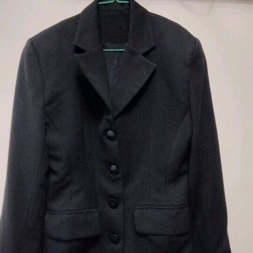Black jacket Small like new with shoulder pads and fitted waist