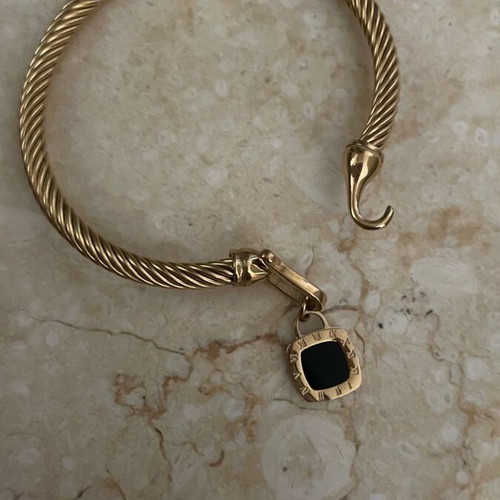 Gold plated 18K bracelet premium quality, new, 18 cm length