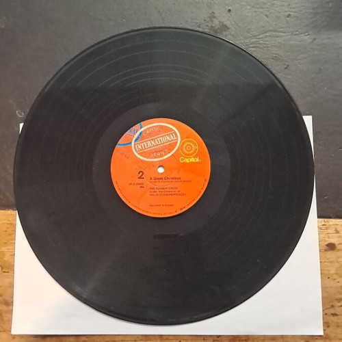 Greek Christmas Capitol vinyl record used, no cover