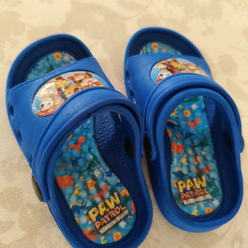 Paw Patrol slippers used, size 23-24, blue