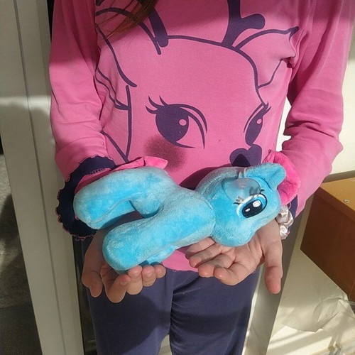 Plush pony like new with suction cup