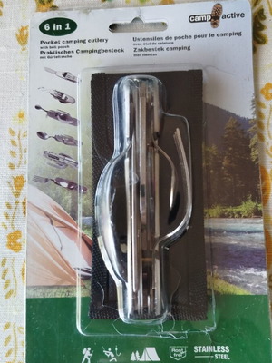 Pocket camping 6 in 1 cutlery καινούργιο